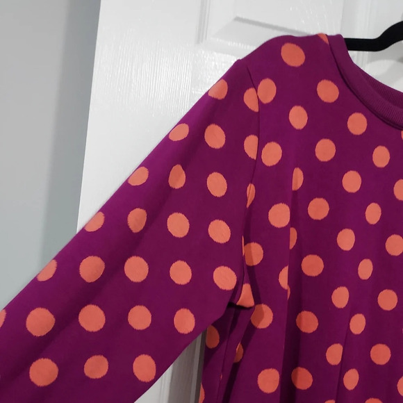 Victor Glemaud x Target Purple Polka Dot Long Sleeve Tunic Dress in Size XL - Picture 5 of 10